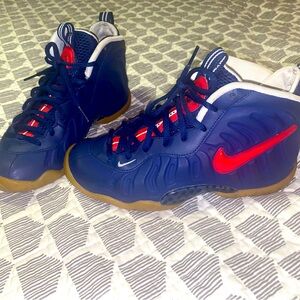 NIKE LITTLE POSITE PRO (GS) "USA" BLUE VOID-RED SZ 4.5Y or Women’s 6